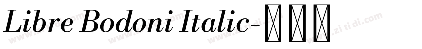 Libre Bodoni Italic字体转换